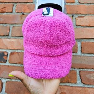 New Crayola × Kohl’s Pink Sherpa Baseball Cap.
